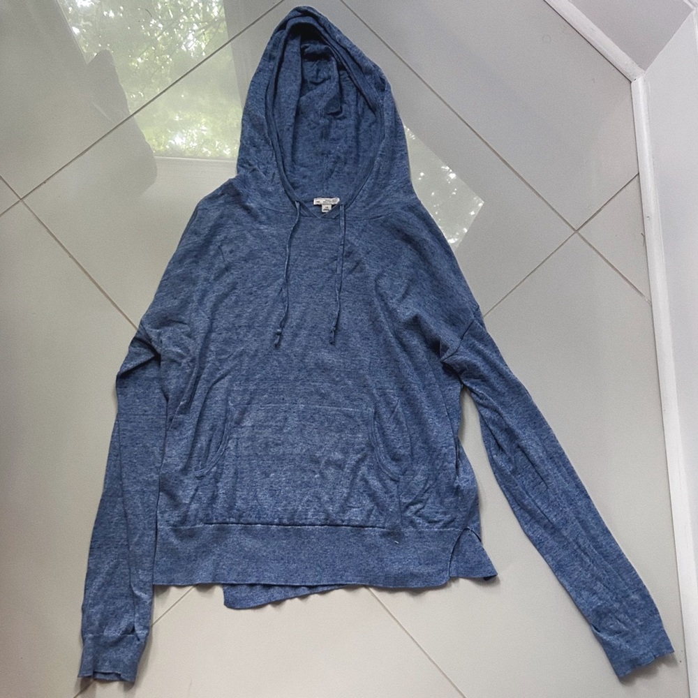 GAP Linen Blend Sweater Hoodie